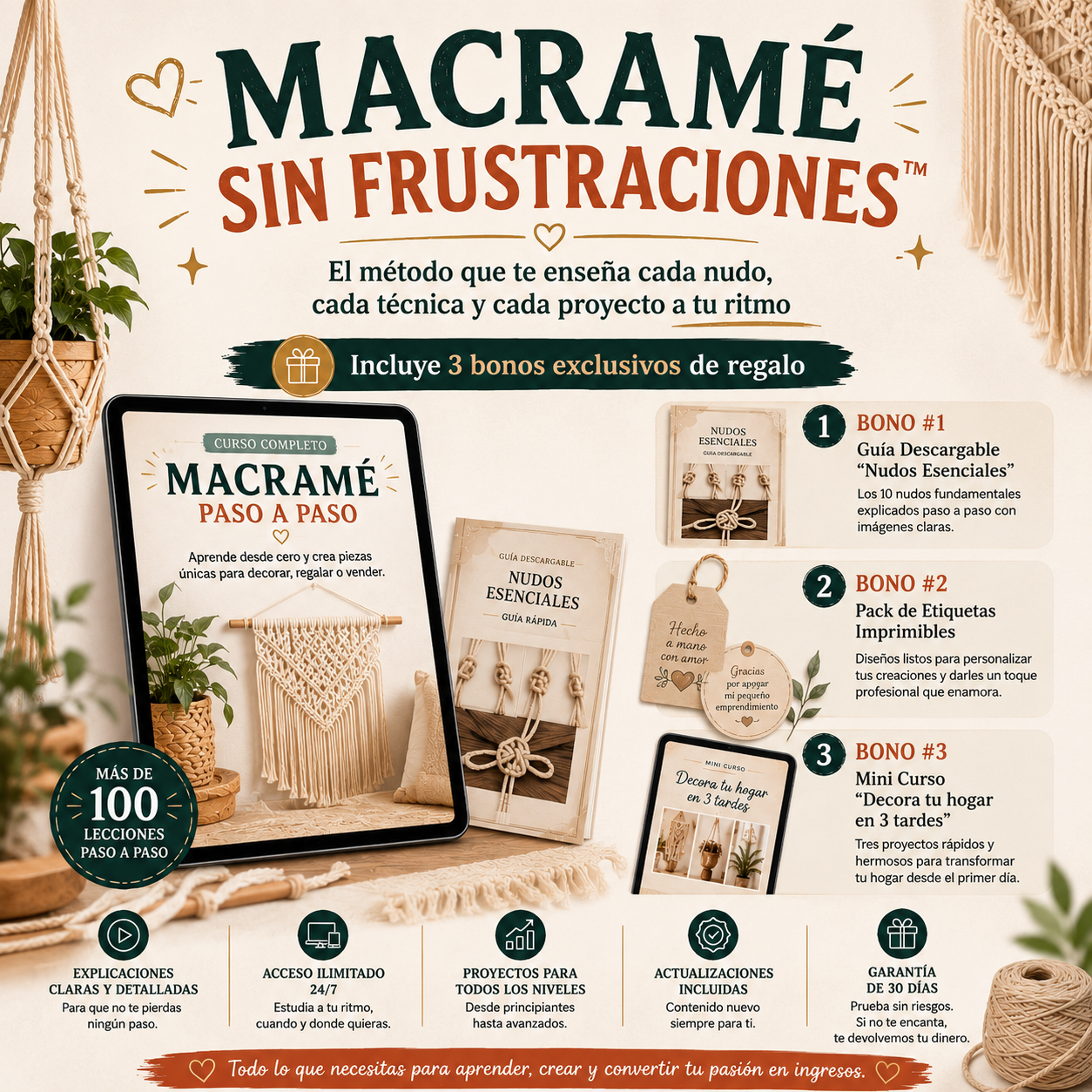 MACRAMÉ SIN FRUSTRACIONES