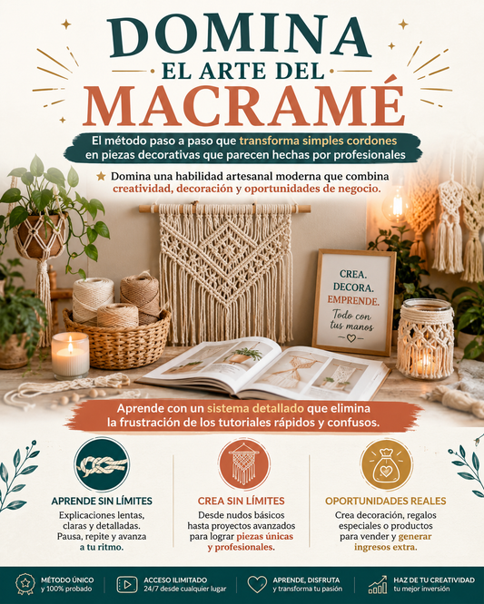 DISEÑOS UNICOS EN MACRAME